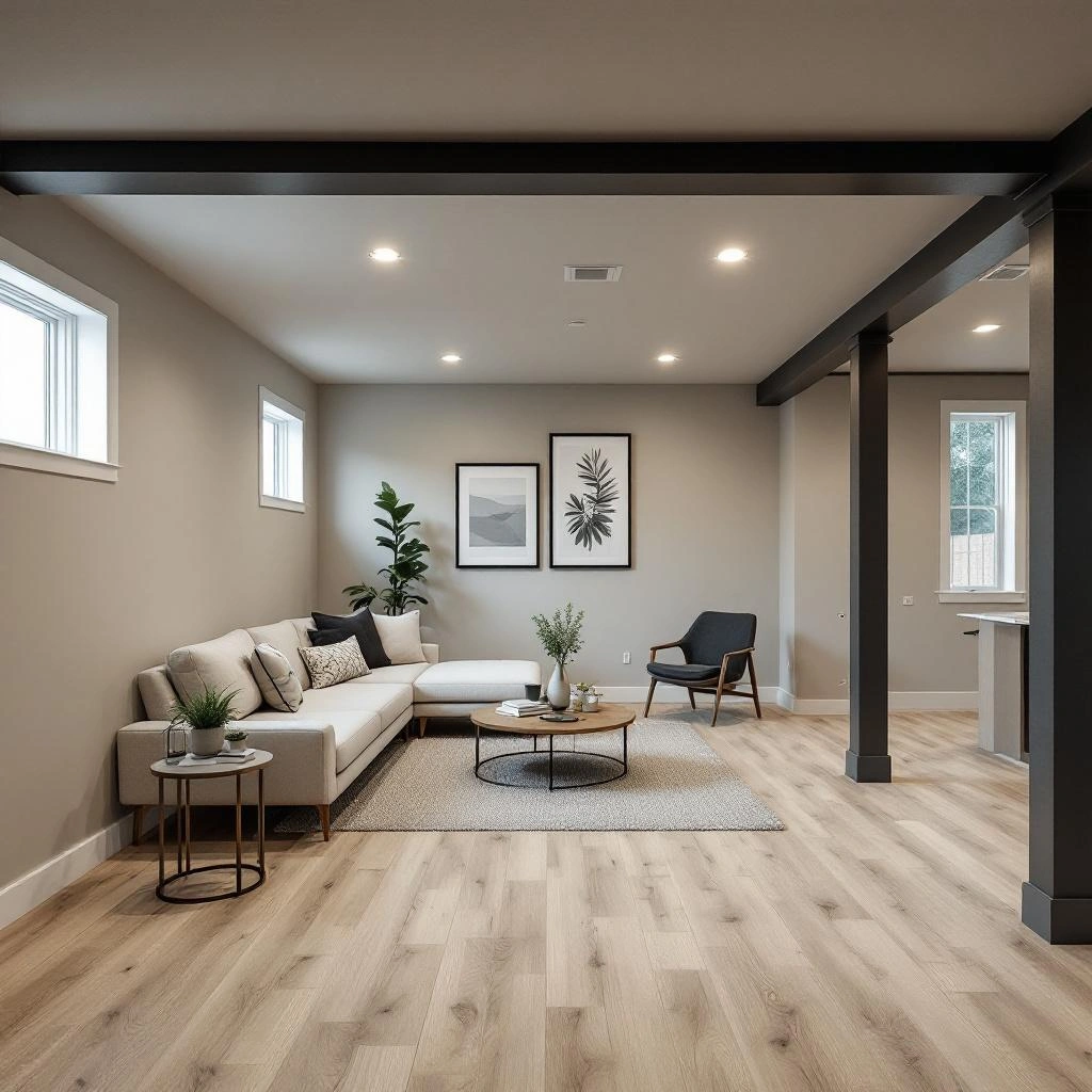 Basement finishing work